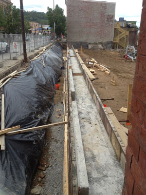 cast in place concrete, wall construction, slab pouring